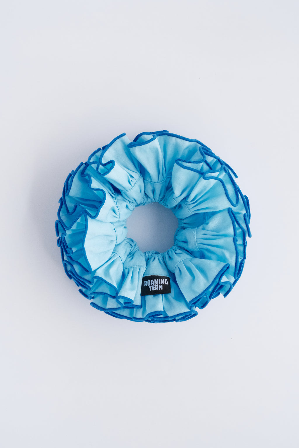 Bloom - Tone-on-Tone Blue Scrunchie