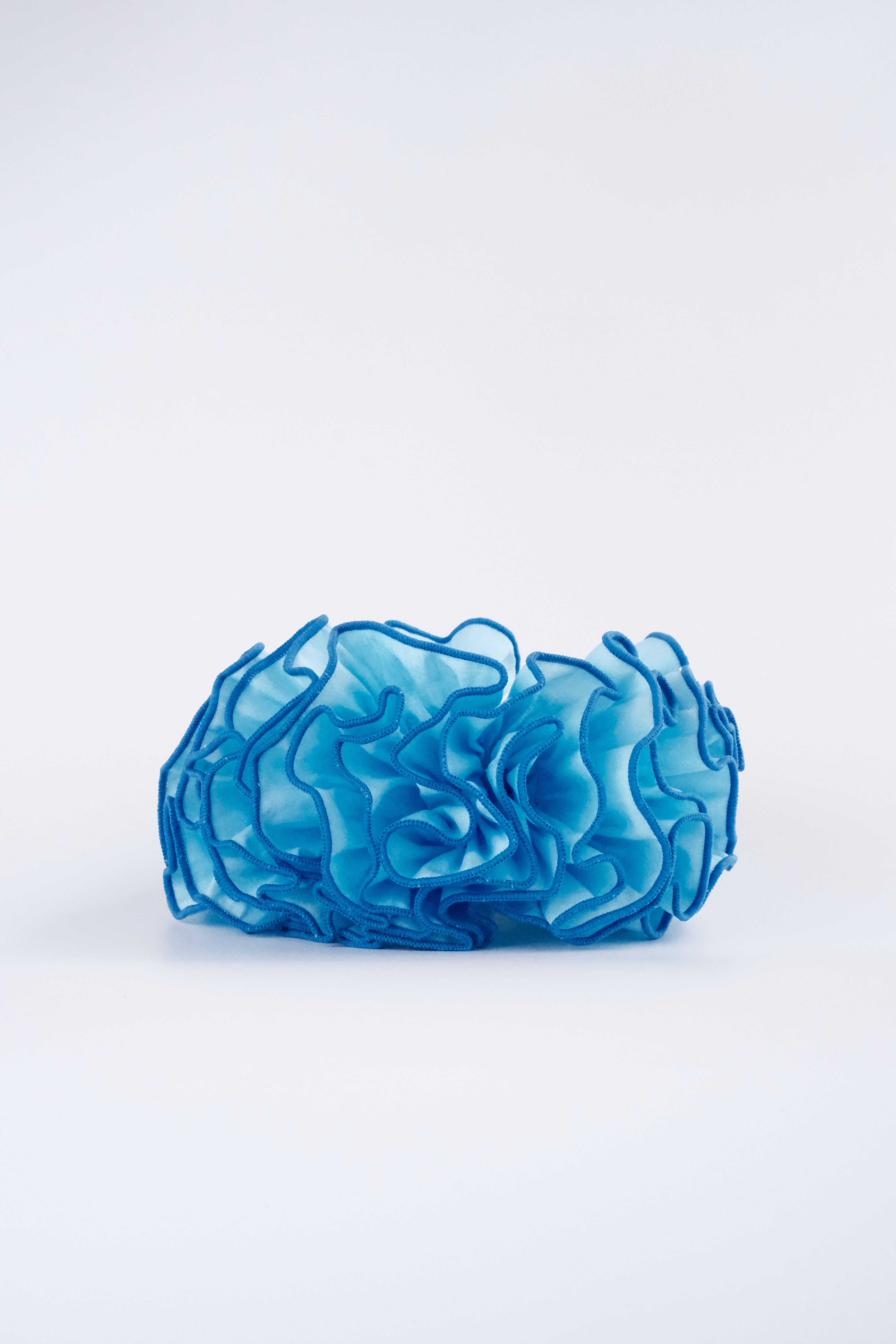 Bloom - Tone-on-Tone Blue Scrunchie